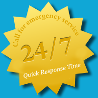 24/7 - Quick 15 minute response time! Call for emergency service